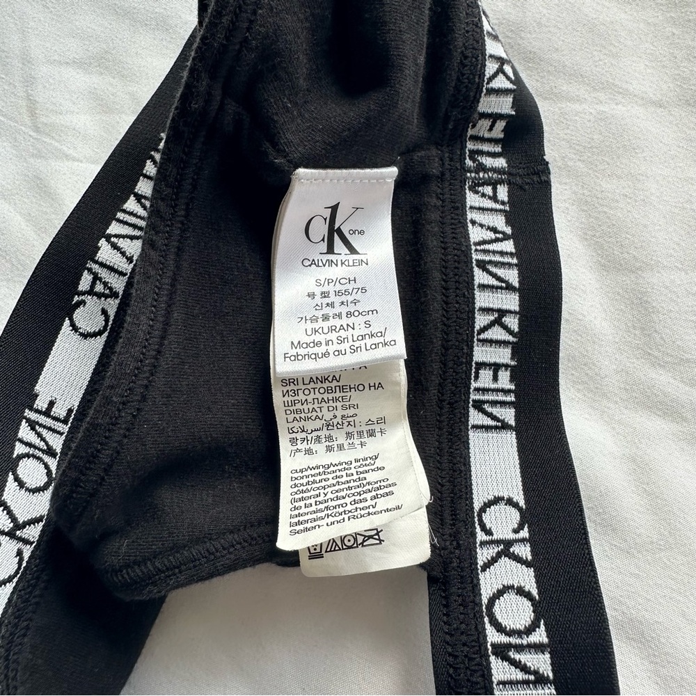 Calvin Klein CK One Bralette | Size Small - Picture 3 of 3